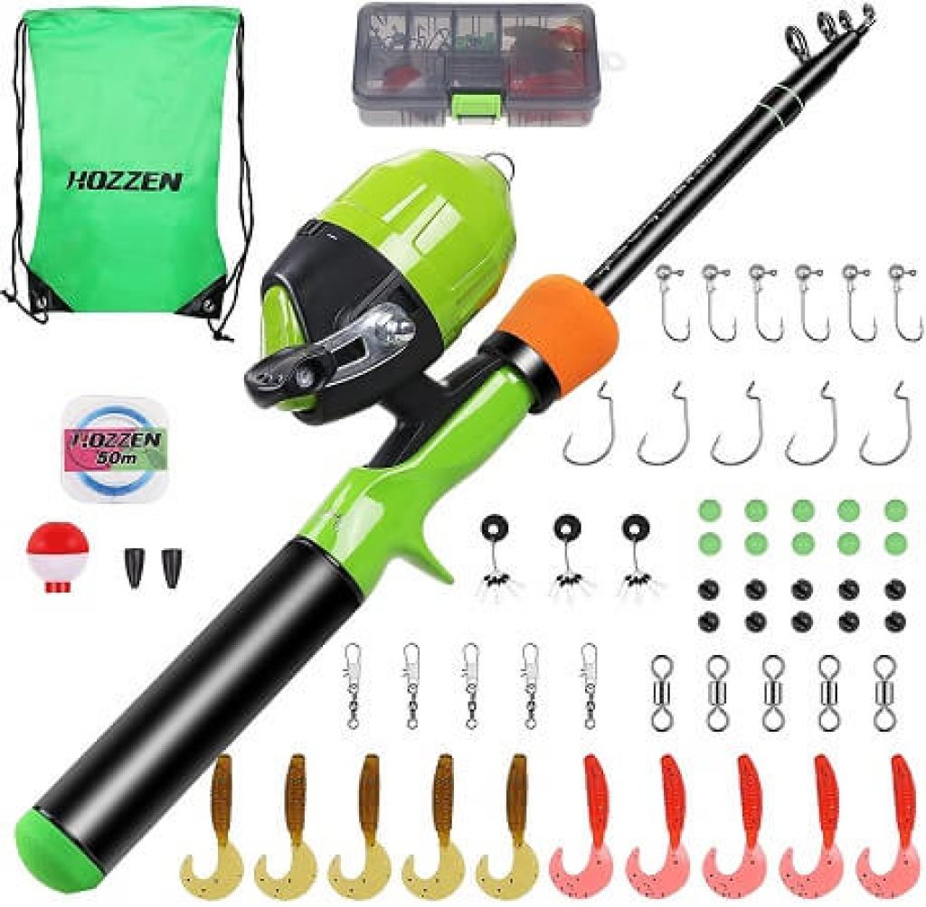 Hozzen Kids Fishing Pole and Reel Combo