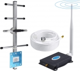 BOSURU Cell Phone Signal Booster – Boost Voice+Data with Antennas Kit