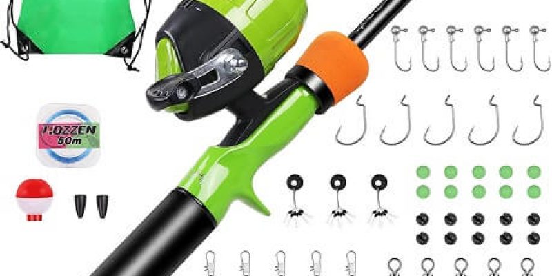 Hozzen Kids Fishing Pole and Reel Combo