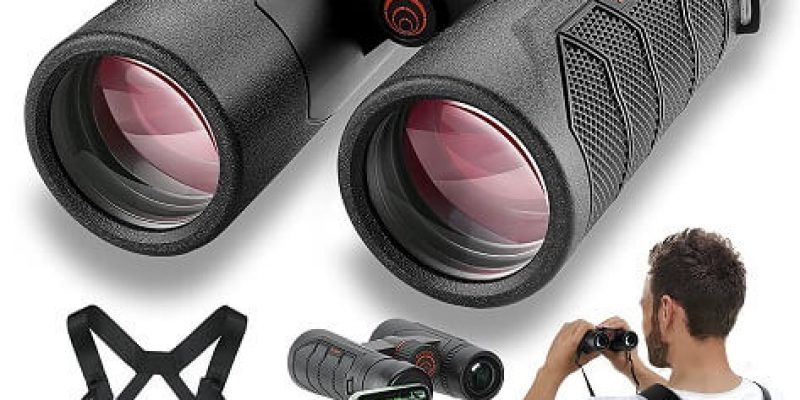 ScoopX 10×40 Ultra HD Binoculars with Phone Adapter and Harness